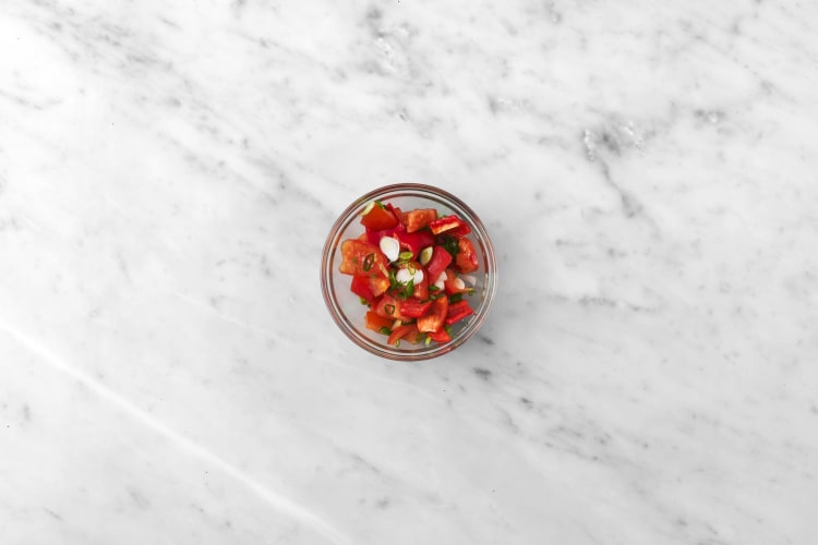 Make sweet pepper pico