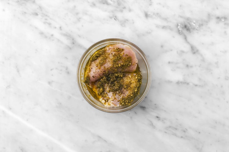 Marinate turkey