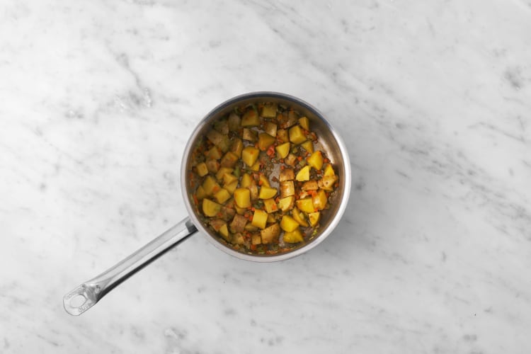 Prep and cook veggies
