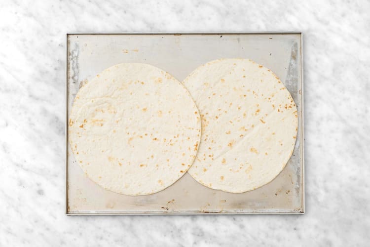 Värm tortillas