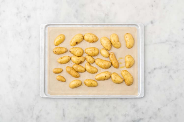 Prep and roast potatoes