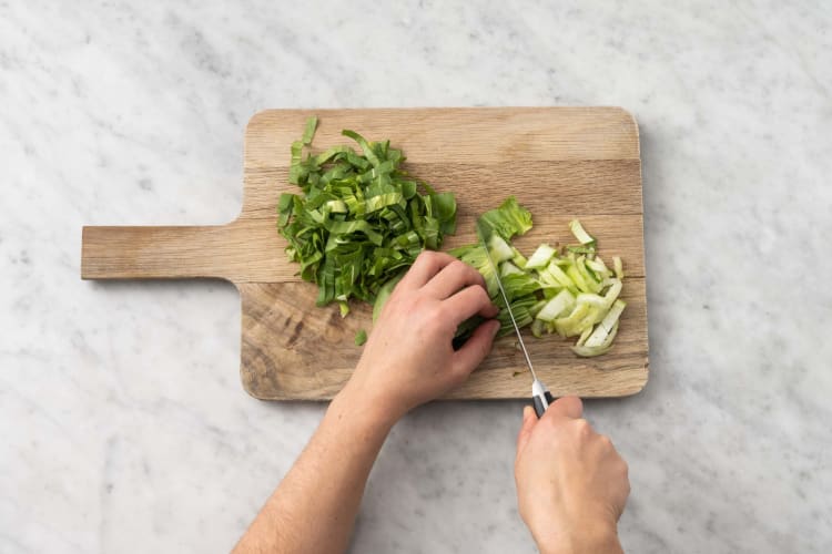 Sylt gulerod og pak choi