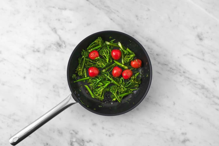 Prep and cook veggies