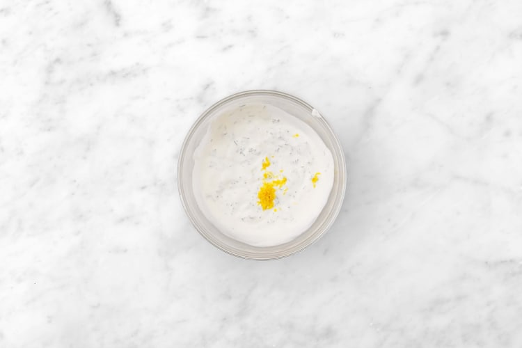 Make lemon-dill yogurt