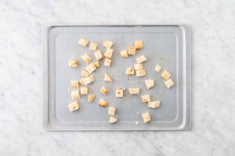 Toast croutons