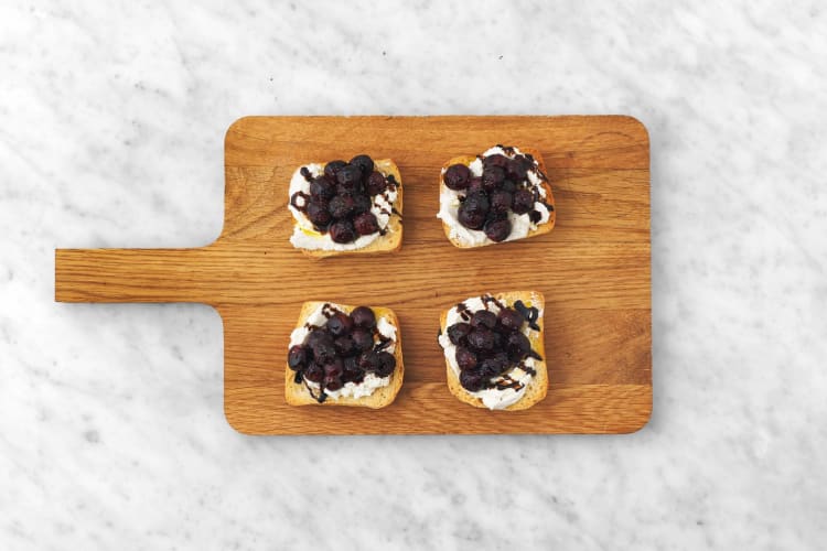 Make goat cheese appetizer