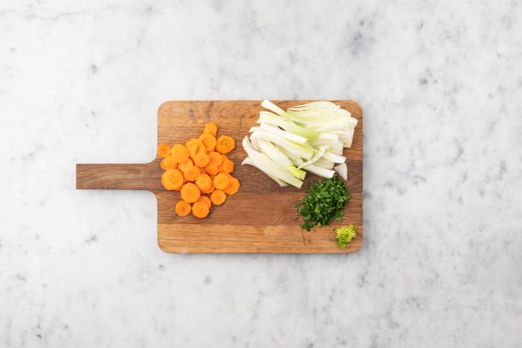 Tagliare gli ingredienti