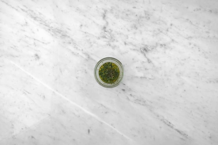Make lemon dressing