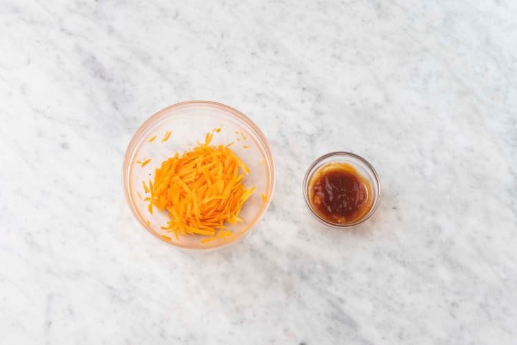 Prep and marinate carrots