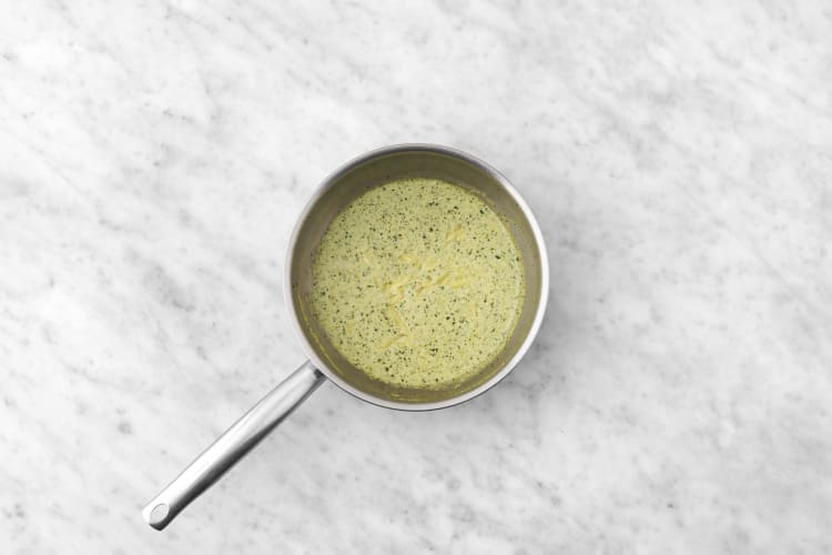 Make the Pesto Sauce