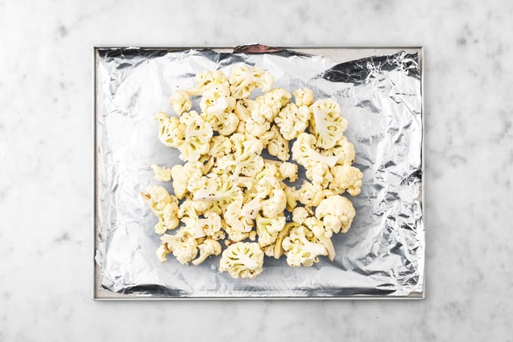 Broil cauliflower