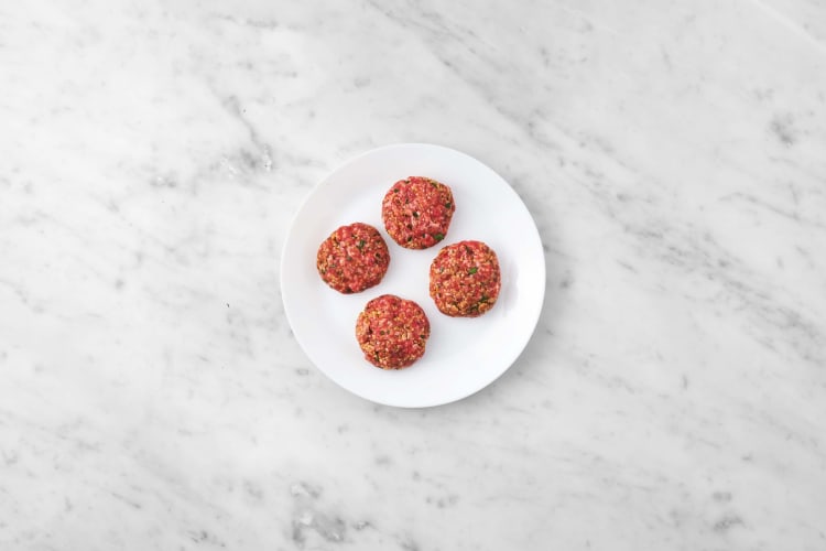 Préparer les galettes « kibbeh »