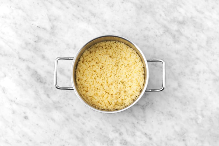 Cook couscous and prep