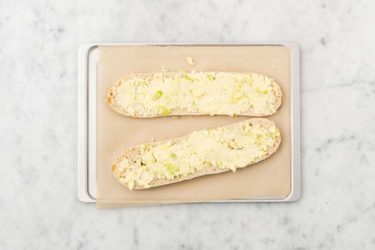 Baguette bestreichen