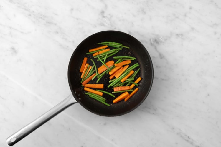 Pan-fry the Veg