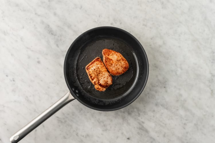 Sear tofu