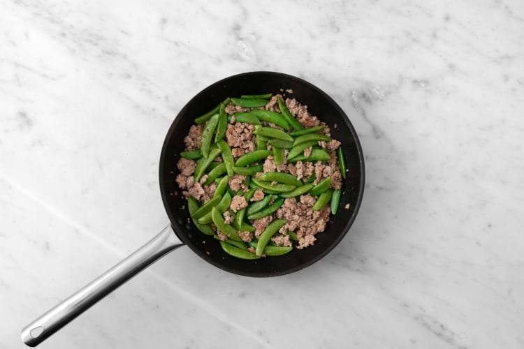 Stir-fry snap peas