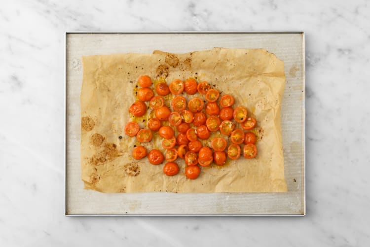 Prep and roast tomatoes