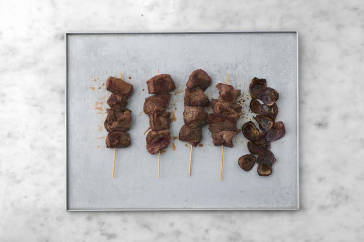 Make the Lamb Skewers