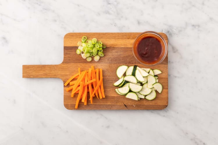 Prep and roast veggies