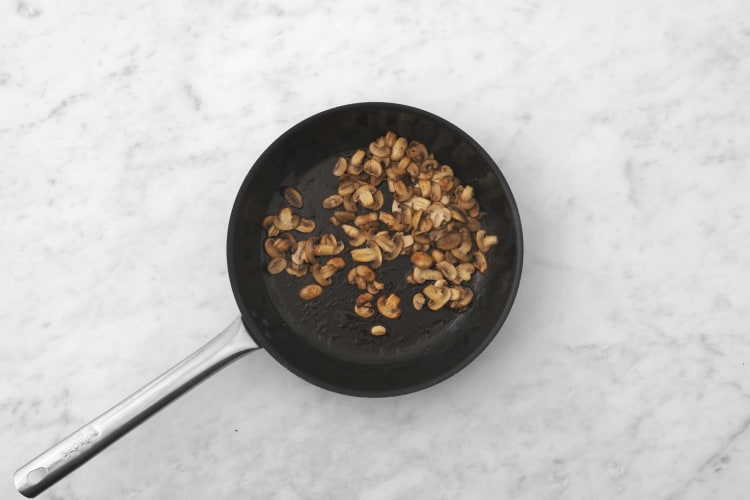 Cook mushrooms