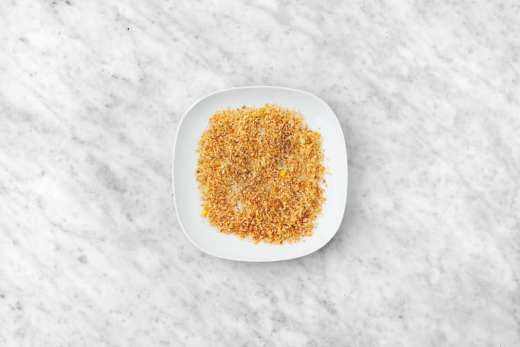 Make panko topping