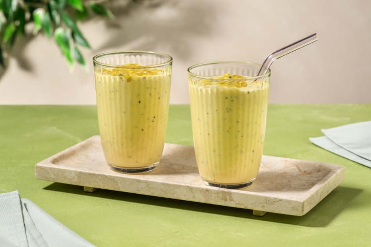 Smoothie au fruit de la passion et mangue