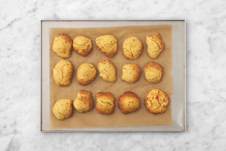 Bake mini biscuits