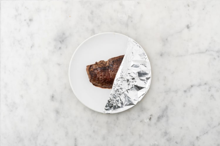 Pan-fry steaks