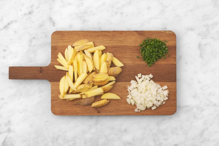 Prep and roast fries