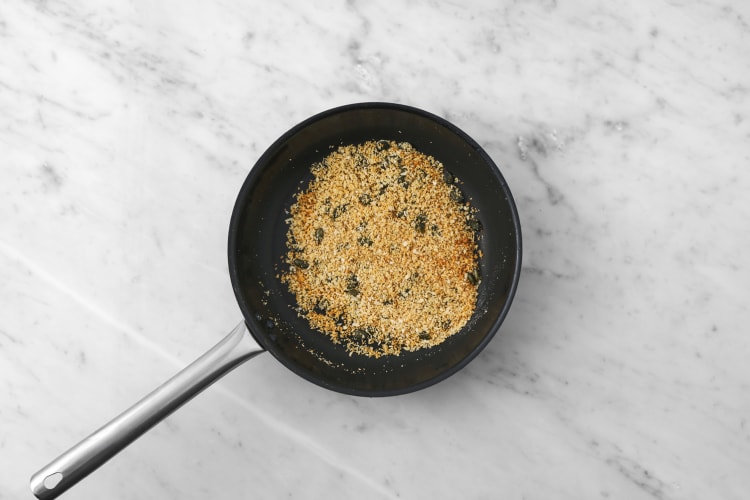 Make panko topping