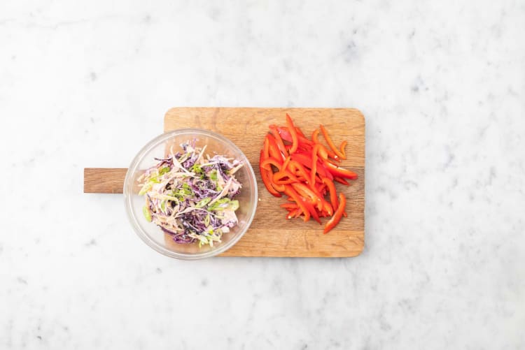 Prep and make slaw