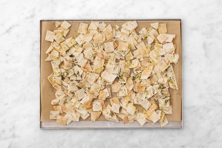 Préparez les crackers