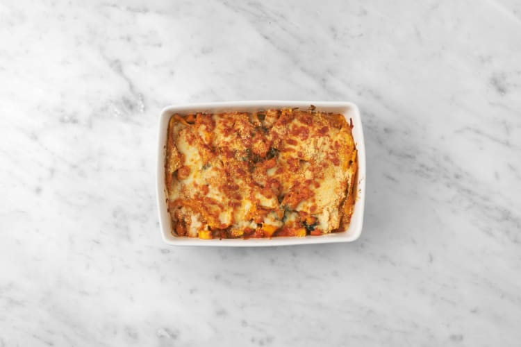 Gratiner lasagne