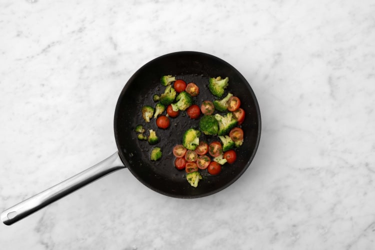 Prep and cook veggies