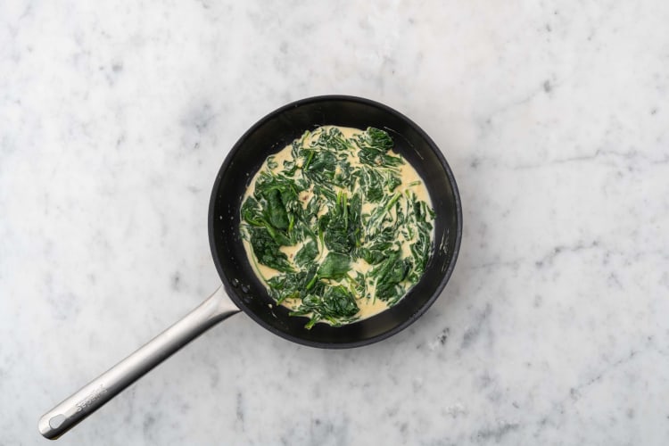 Make creamed spinach