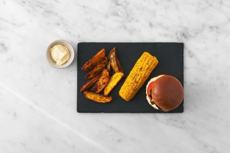 Burger anrichten