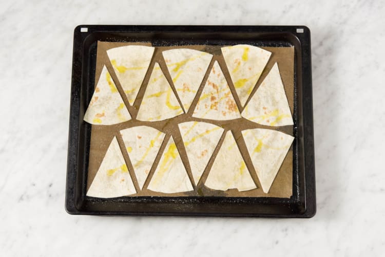 Tortilla-Chips zubereiten