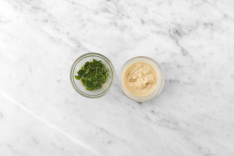 Préparer la sauce et vinaigrette
