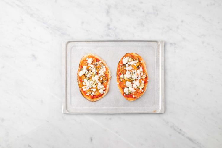 Naanpizza's bakken