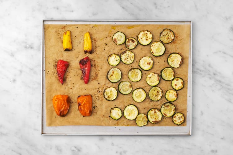 Prep and roast veggies