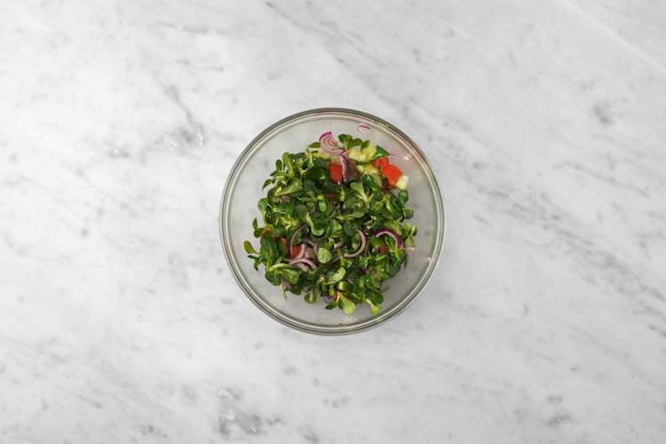 Préparer la salade