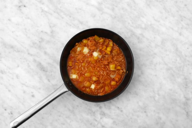 Simmer the Orzo