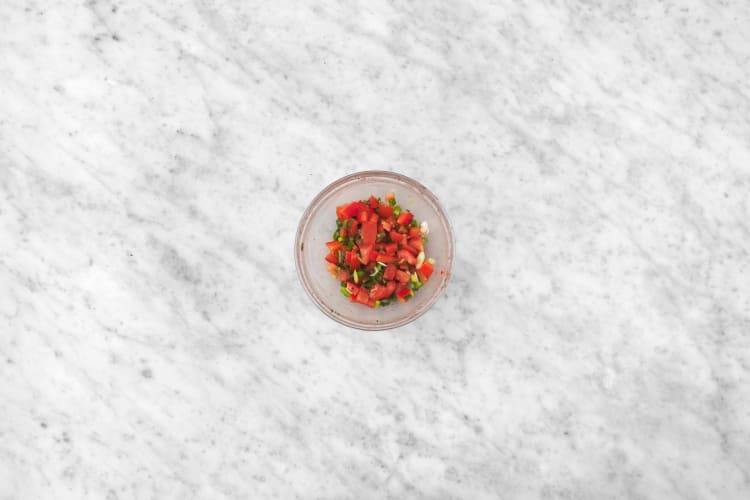 Make sweet pepper pico