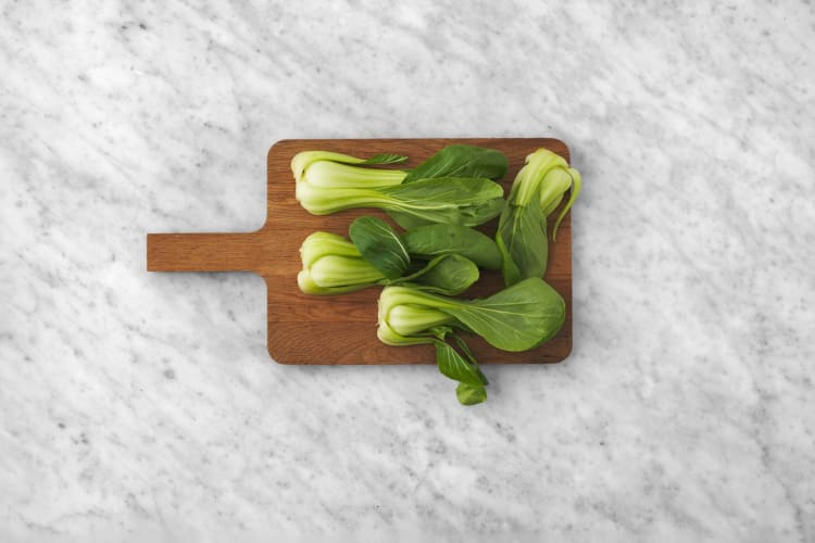 Förbered pak choi