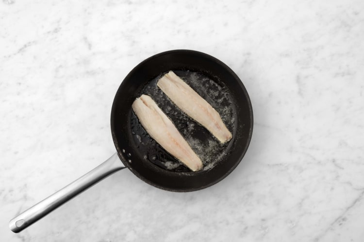 Cook shrimp