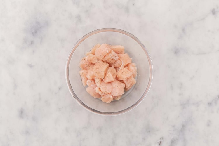 Prep and marinate chicken