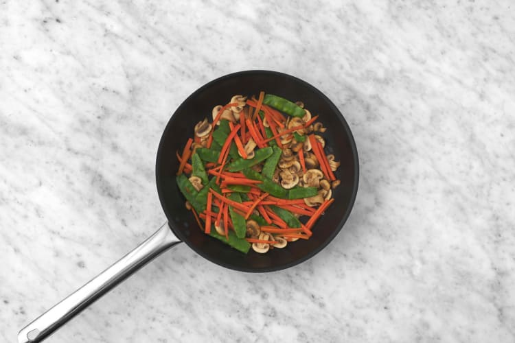 Cook veggies and rest tofu