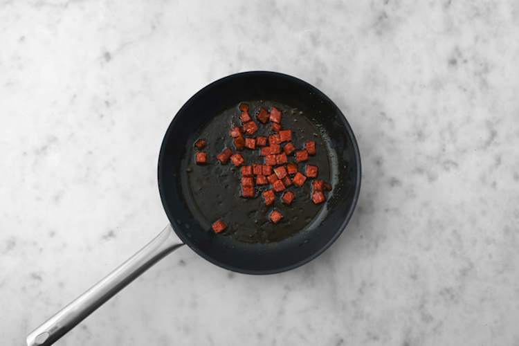 Cuire le chorizo