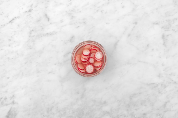 Pickle radishes